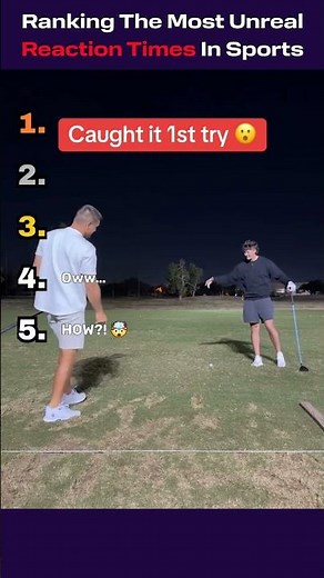 Ranking The Most UNREAL Reaction Times In Sports!
