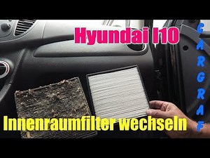 Hyundai I10 - Changing the cabin filter