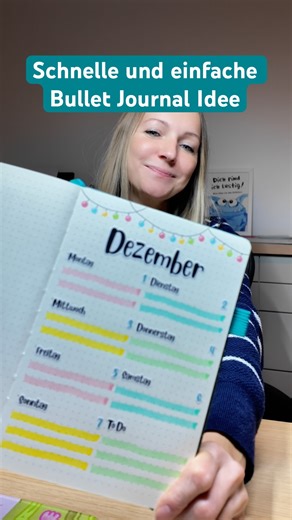 Super schnelles Dezember Weekly- perfekt für Anfänger 🤩🎄 #journaling #bujo #bulletjournal