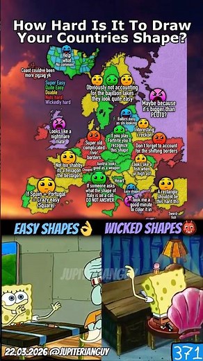 How hard is it to draw your countries shape? v2 #short #geography ##map #trending #countries
