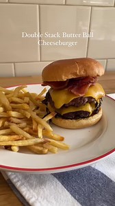 Double Stack Butter Ball Burger RECIPE: http://spr.ly/6189dAUcf Our Butter Ball Burger was such a hit that we had to make one double stacked! 🍔 💯 #NationalHamburgerMonth | Land O'Lakes