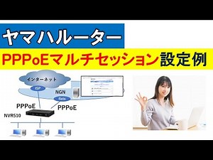 ヤマハルーター PPPoEマルチセッション設定例