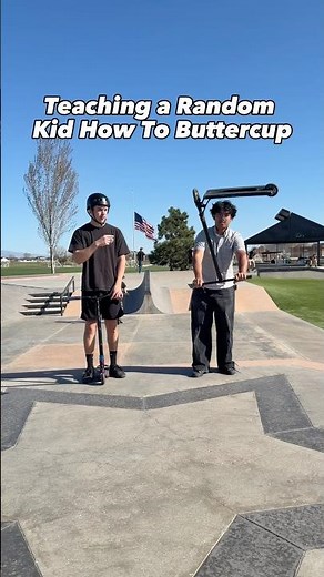 Teaching a Kid How To Buttercup! #scootertricks #shorts #scooter