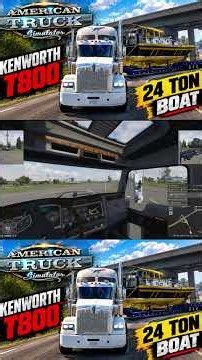 Kenworth T800 - CUMMINS M11 580HP TUNED - AMERICAN TRUCK SIMULATOR#ats #ets2 #trucking #SIM #cummins