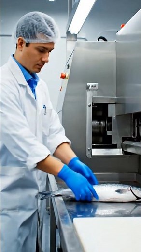 Amazing Fish Cutting Machine in Action | Modern Factory Technology