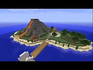 #1 Minecraft Timelapse Volcanic Island