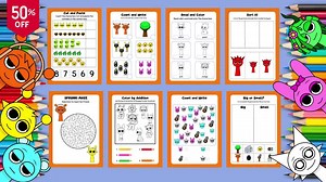 Sprunki Kids Activity 8 Pages | 8 Pages Coloring, Mazes, Puzzles & Worksheets | Fun Educational Printable PDF for Kids, Instant Dowload - Etsy
