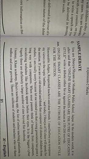 English grammar | Debate writing | class 11 | Revision |