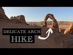 Hiking to DELICATE ARCH in Arches National Park, Utah - 4K POV