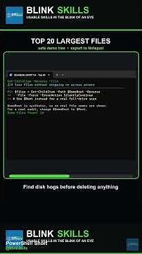 Find Disk Hogs Fast with PowerShell #Shorts