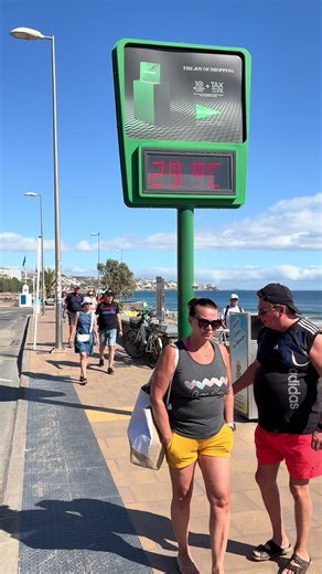 Today's Weather in PLAYA DEL INGLÉS. January 16, 2026 Follow us for more videos of Playa del Inglés. #grancanaria #playadelingles #spaintravel #germany #uktravel
