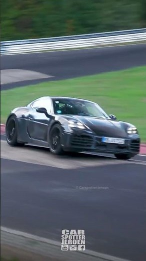 2027 Porsche 718 Cayman EV spied at the Nurburgring! | FAKE engine sound!