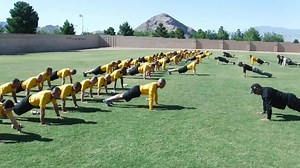 17K views · 867 reactions | LVMPD recruits show their support for military vets! Today, police officer recruits joined the nationwide campaign to help United States military veterans suffering from PTSD. The recruits did 22 pushups as part of the Mission 22 initiative. Learn more here: Mission 22 | LVMPD | Facebook