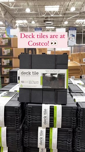 Deck tiles are at Costco! Get a 10-pack of 12