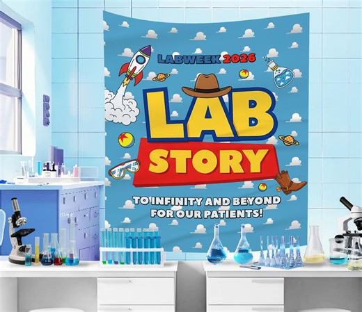 Lab Week 2026 Banner, Lab Week Decoration, Science Lab Party Banner, Lab Week Printable, Laboratory Week Sign, STEM Celebration Decor AYAH18 - Etsy