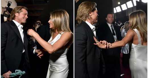 Brad Pitt and Jennifer Aniston's SAG Awards interaction goes viral