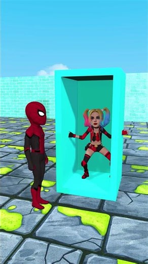 Marvel Dance Party 3D 🕺🔥 | Viral Superheroes #shorts #spiderman #3danimation #marvelshorts #memes