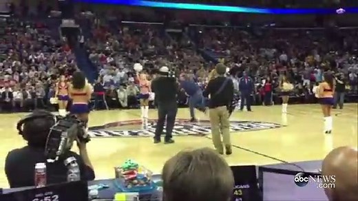 Will Ferrell Slams Basketball Into Cheerleader's Face