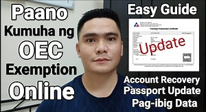 Paano Kumuha ng OEC Exemption Online Easy Step by Step Guide | Para sa mga Magbabakasyon sa Pilipinas Popsbam Website Link https://onlineservices.dmw.gov.ph/OnlineServices/ Paano Gumawa ng Popsbam Account https://youtu.be/2zhDwizuXFY?si=2pk-COC_TVz3SwQ9 Latest Etravel Arrival and Departure Card Registration Complete Tutorial https://youtu.be/nQaevORSf0U?si=j7qzCsntBal2XoBW Etravel Website Link https://etravel.gov.ph/ Latest Requirements Pauwi sa Pilipinas at Pabalik sa Ibang Bansa June 2024 Upda