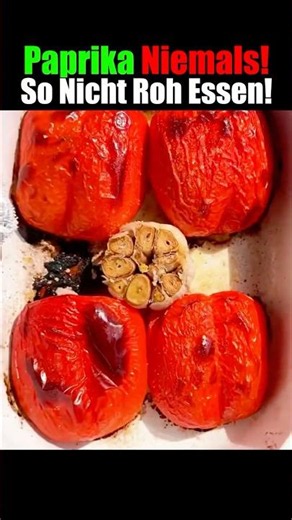 Niemals Paprika nur roh essen! Mit Öl gebraten steigen die Nährstoffe um das 5-fache 🫑