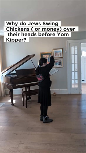 440K views · 10K reactions | Before Yom Kippur, some Jews do kaparot—swinging a chicken  or money  overhead. It’s a symbolic act of atonement and charity, helping us start the new year with reflection, giving, and a clean slate. | Rabbi Raps | Facebook