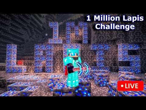Minecraft 1 Million Lapis Challenge Streaming 🤯 #shorts