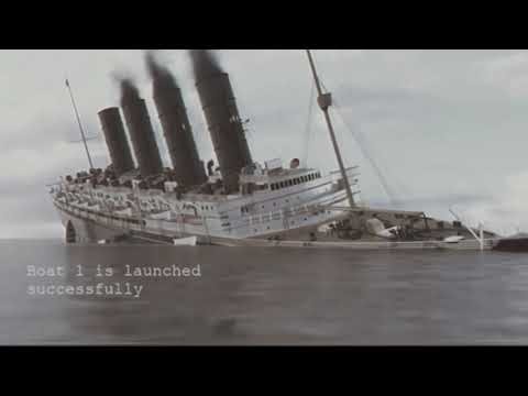 RMS lusitania sinking time lapse