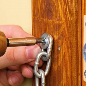 44K views · 62 reactions | DIY Door Chain & More! Thanks for watching! Please be aware that this video is for entertainment purposes only and techniques shown should not be attempted at home! | Gorgeous | Facebook