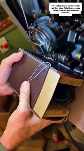 Industrial Leather Edge Finishing | Precision & High-Speed Process