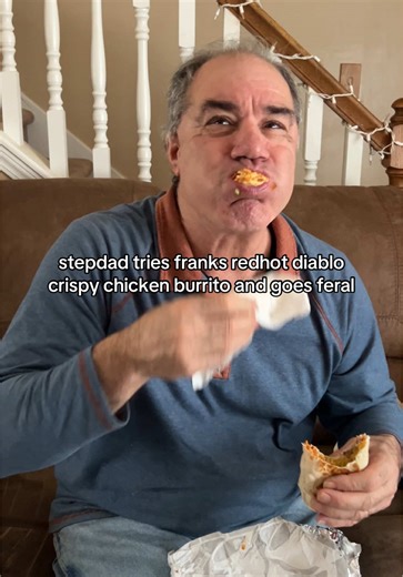 @tacobell his favorite item ever was the tostada, and now this. you know what to do! #mukbang #tacobell #feral #messyeater #stepdad