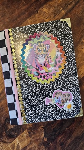 Lisa Frank Inspired Junk Journal With Book Charm - Etsy
