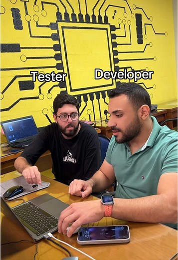 الproject خلص و client مبسوط ال tester : #abs_ai #technology #tester #developer #project #software #business #client #شغل #fyp #trending