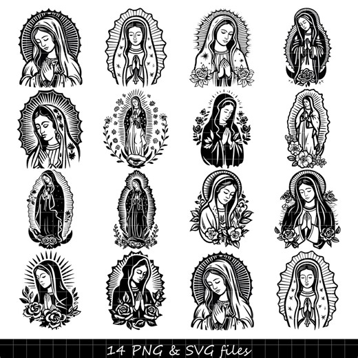 Mother Mary SVG, Mother Mary PNG, Virgin Mary SVG, Virgin Mary Png, Mary Cricut Svg, Religious Art Png, Christian Mom Svg, Mary Christmas - Etsy