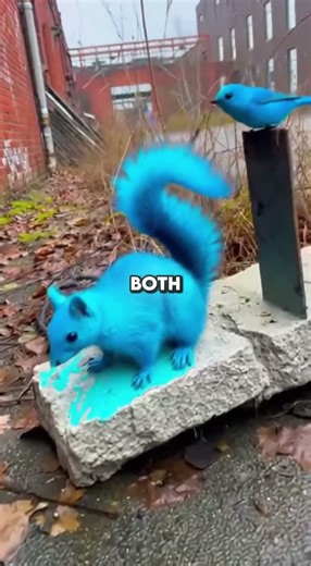 This man found a Blue Raccoon