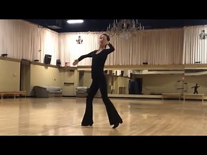 How to Dance a Closed Impetus Turn and Feather Step in Foxtrot