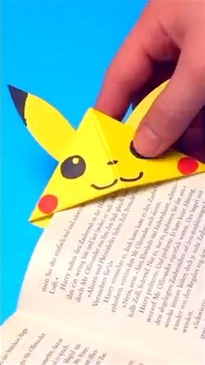 DIY Pikachu Bookmark | Easy Crafts Idea #papercraft #pokemon