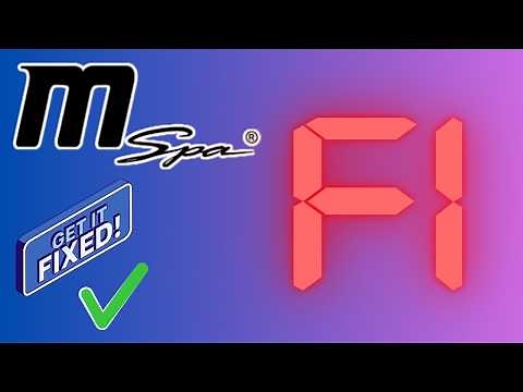 👉 MSpa F1 Error Code? Fix It Fast (Pump Not Working / No Water Flow)