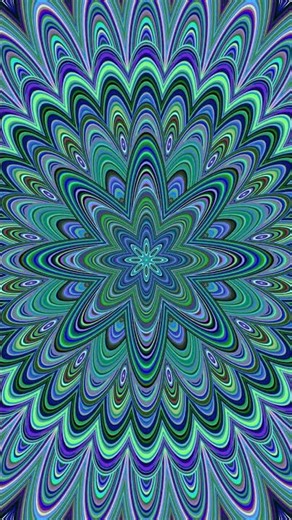 Seamlessly Looping Colorful Mandala Animation
