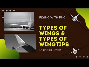 types of wing & winglets | shapes and place