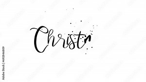 Christmas Eve Text Animation. Great for Christmas Eve Celebrations, lettering with alpha or transparent background, for banner, social media feed wallpaper stories