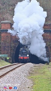 Sharpthorne Tunnel is Back! With the track replaced in Sharpthorne tunnel over the winter it was time for the first service trains since November to make the climb up to East Grinstead again. No65 seen on the Saturday with Set A as she passes through Sharpthorne village once again. Huge congratulations to the gang that worked in the tunnel. #steamlocomotive #bluebellrailway #locomotives #heritagerailway #steamengine | Sharpthorne Steam