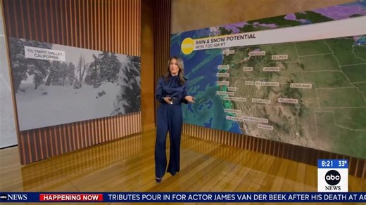 2-12-26 West coast - GET READY - big pattern change next week looking good for snow and rain! And parts of TX/AR/LA/OK - you get strong storms Saturday! Much needed heavy rain too. | Ginger Zee