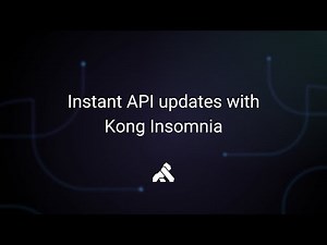 Instant API updates with Kong Insomnia | Platform engineering demo