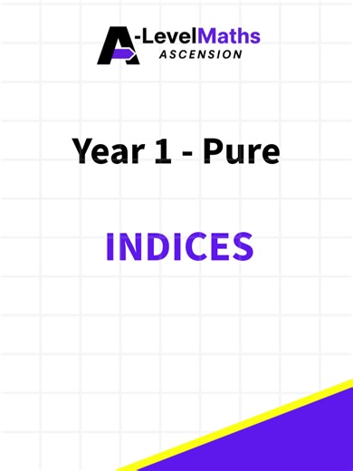Indices Year 1 Pure #Alevelmaths #revision #stem #studytips #maths
