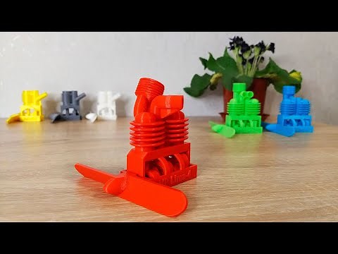 World's First Two-cylinder Motor 3D Printed Ready-To-Use