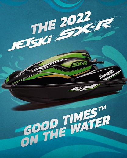 Meet the 2022 #Kawasaki #JetSki SX-R! After decades of refining the original stand-up, we know a thing or two about #GoodTimes on the water. Learn more at: https://r.kawasaki.com/Ya7g9 | Kawasaki USA