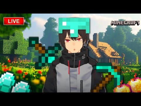 Minecraft Survival Livestream: Iron Farm Project Begins! Ep 7