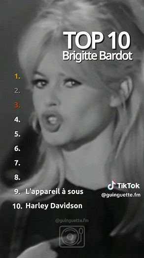 Brigitte Bardot en 10 chansons incontournables