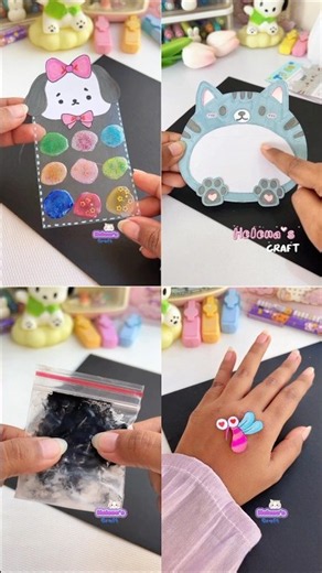 4 Creative Craft Ideas 🤩 #diy #shorts #helenascraft #craft #diyideas