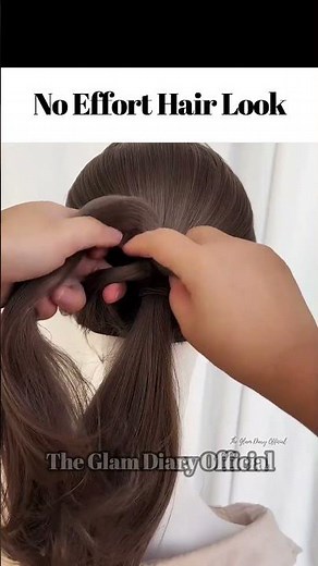 Easy Hairstyles for Long Hair - No Effort Twisted Low Ponytail Step by Step #NoEffortHairLook #ootd